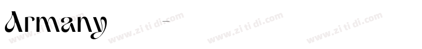 Armany   字体系列字体转换